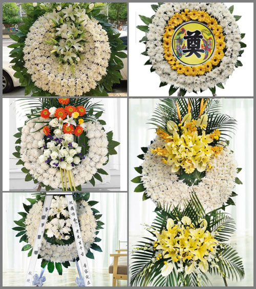 江苏无锡梁溪区山北街道花圈速递